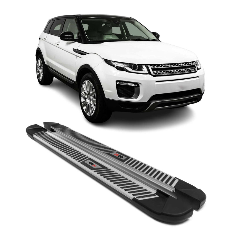 Trittbretter Seitenbretter für Range Rover Evoque L538 2011-2019 Alu Schwarz