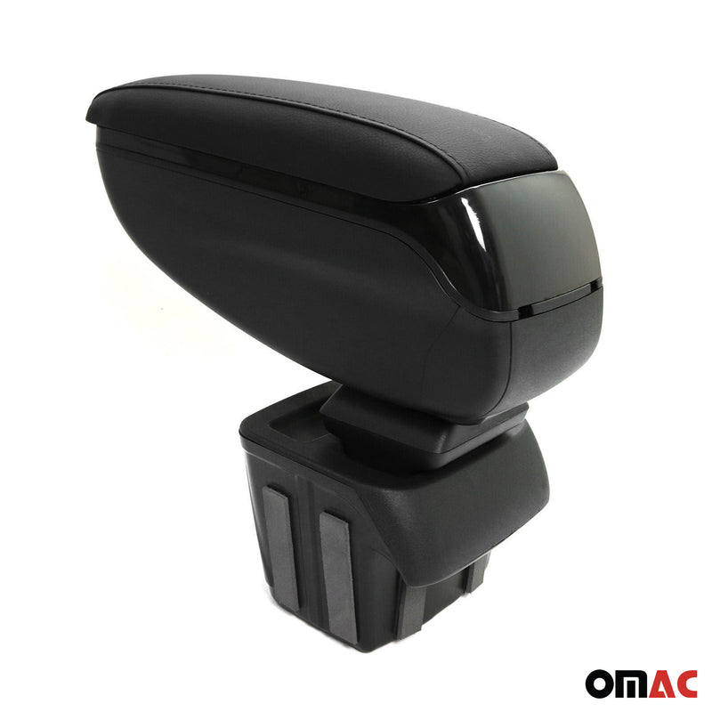 Armlehne Mittelarmlehne Mittelkonsole für Ford Focus 2015-2018 PU-Leder Schwarz