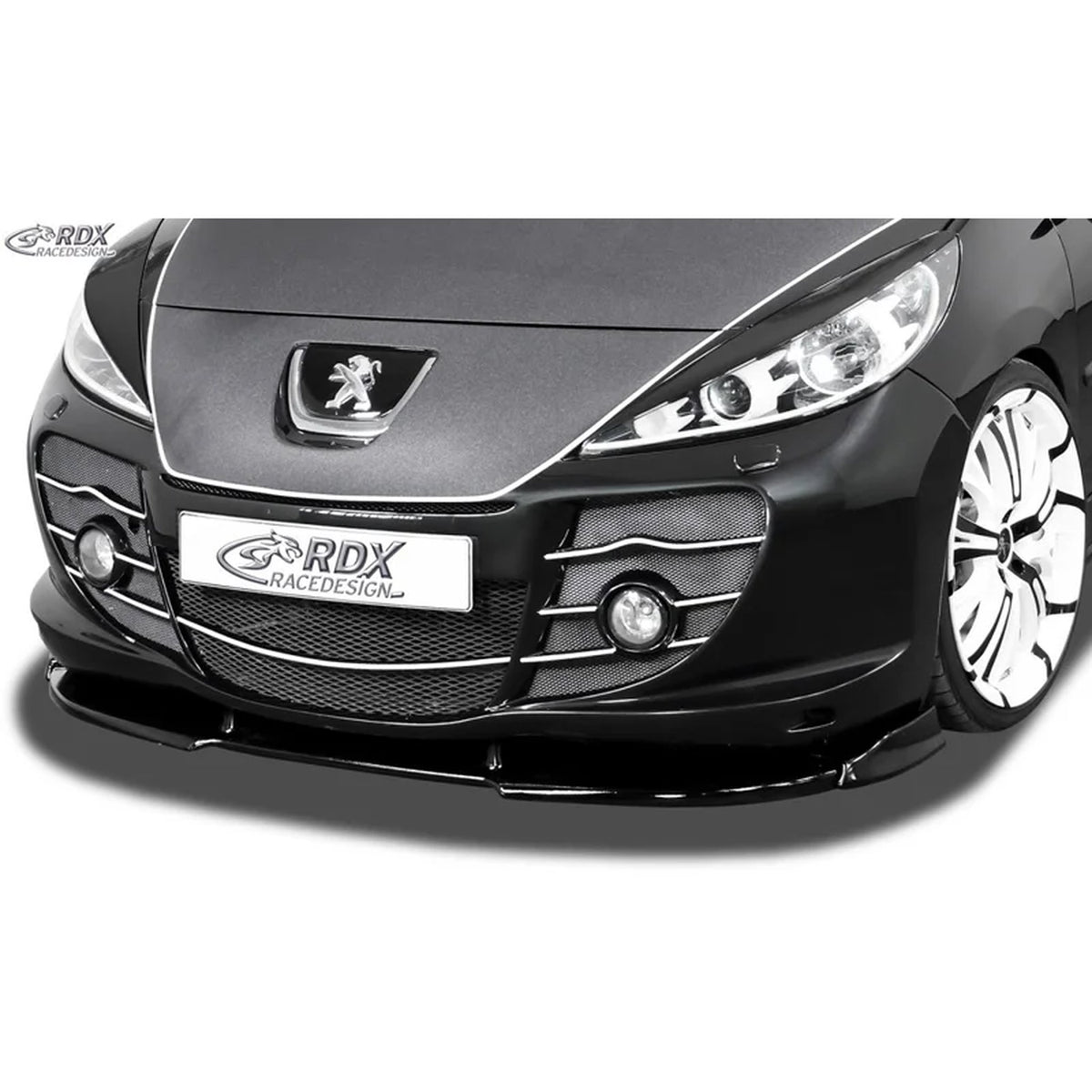 RDX Frontspoiler Vario-X für Peugeot 207 mit Abbes Stoßstange Polyurethan TÜV