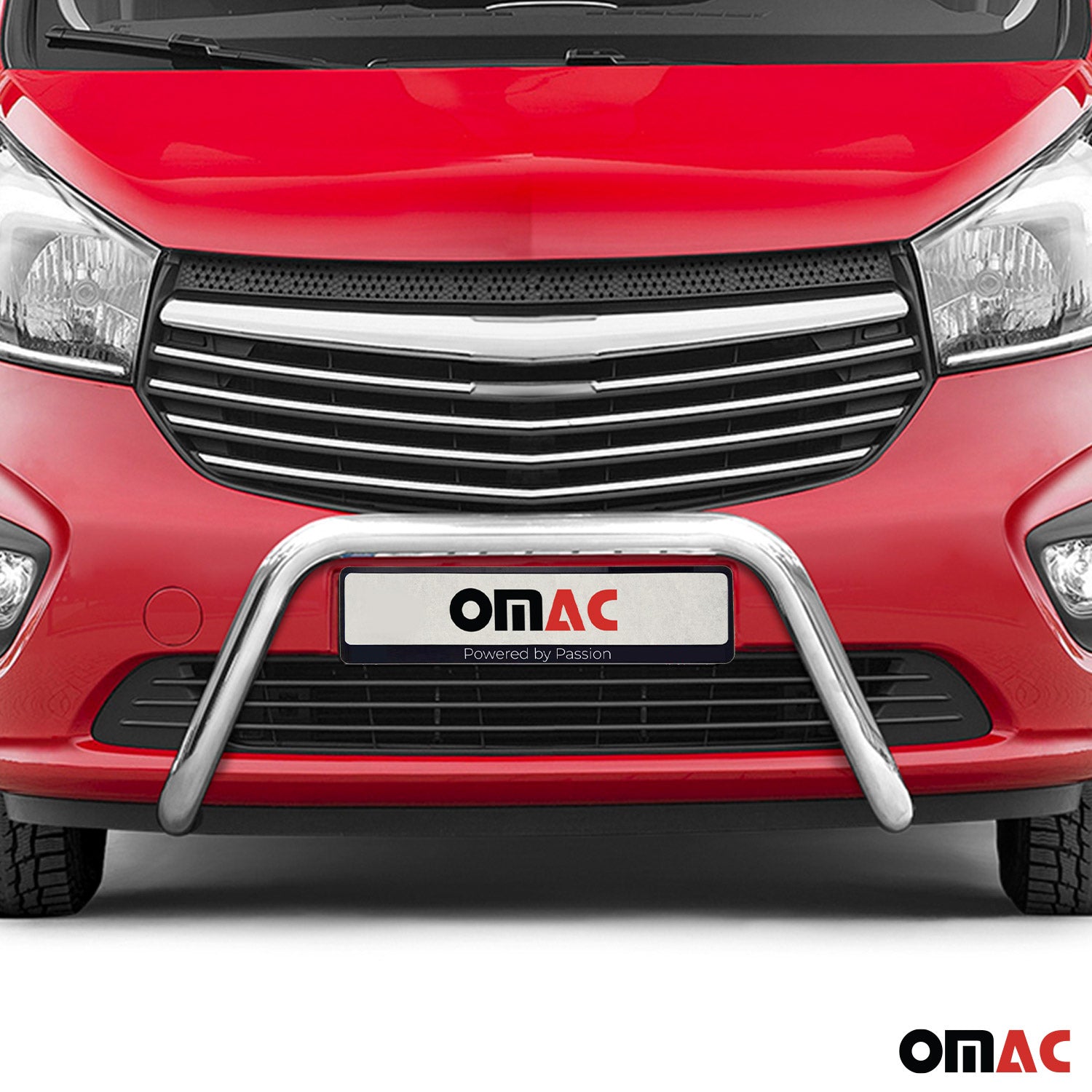 Frontbügel Frontschutzbügel für Opel Vivaro B 2014-2019 mit ABE Stahl Silber