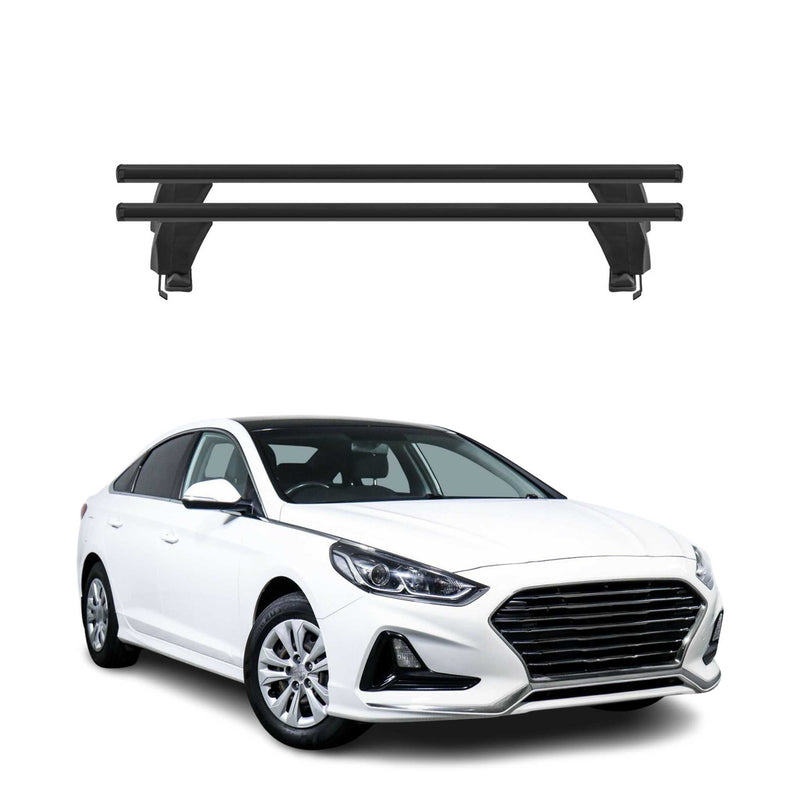 Menabo Dachträger Grundtäger für Hyundai Sonata mk7 2014-2019 50kg Alu Schwarz