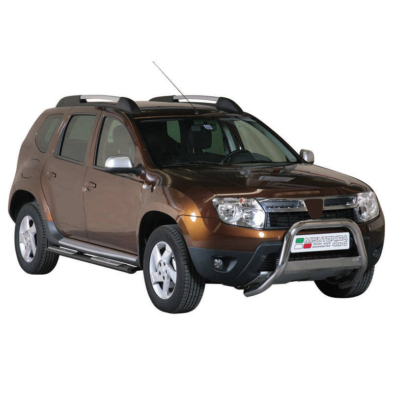 Edelstahl Seitenschweller Schwellerrohre für Dacia Duster 2010-2017 Schwarz