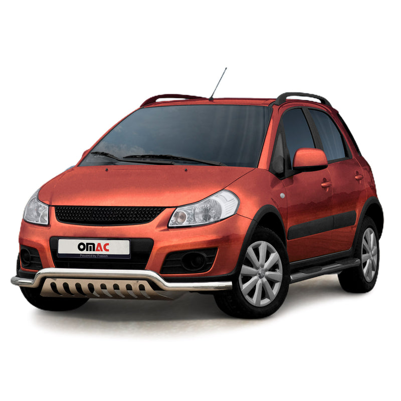Frontbügel Frontschutzbügel für Suzuki SX4 2006-2013 mit ABE Edelstahl Silber