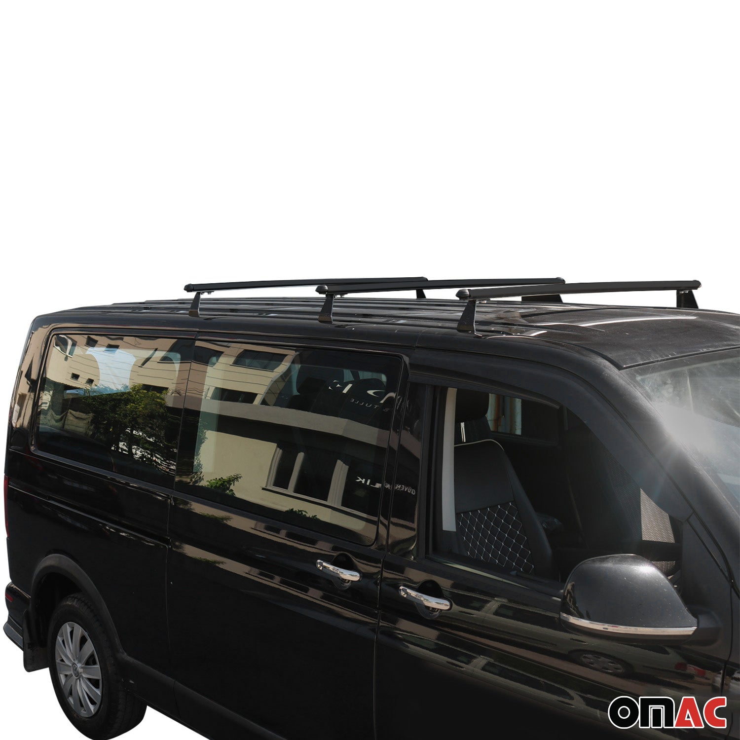 Dachträger Grundtäger für Fiat Doblo 2010-2022 75kg Aluminium Schwarz 3 tlg