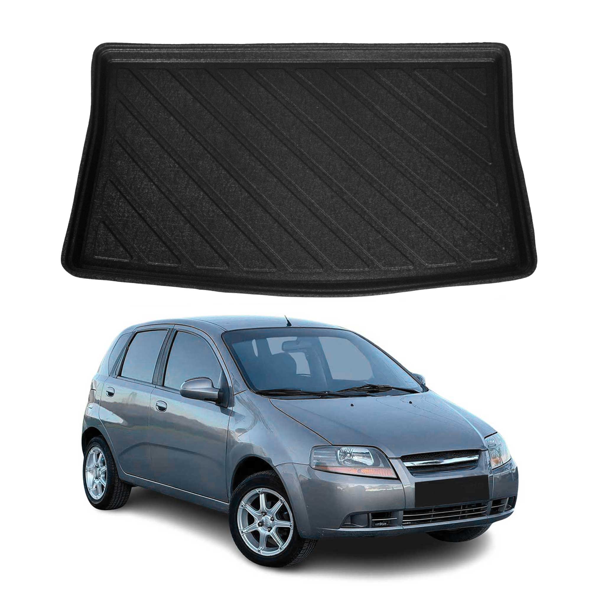 Kofferraumwanne Laderaumwanne für Chevrolet Kalos 2004-2006 Schrägheck Gummi TPE