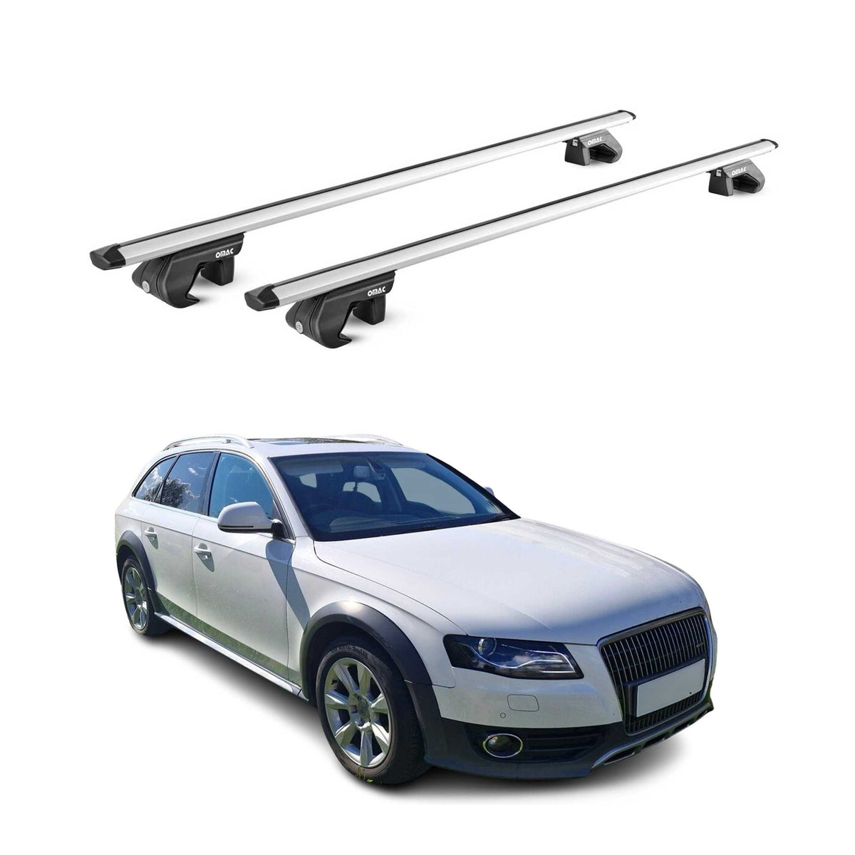 Dachträger für Audi A4 Allroad B8 B9 2009-2025 5 tür 90kg Alu Silber 2x ABE