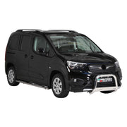 Edelstahl Seitenschweller Schwellerrohre für Opel Combo 2019-2026 Kurzer Silber