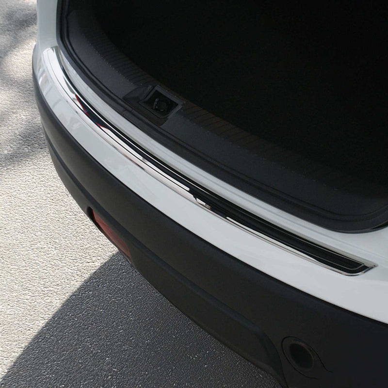 Loading sill protection bumper for Nissan Qashqai +2 J10 2008-2014 stainless steel chrome
