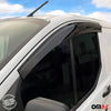 2x wind deflectors rain deflectors for Ford Transit Custom 2012-2024 acrylic dark