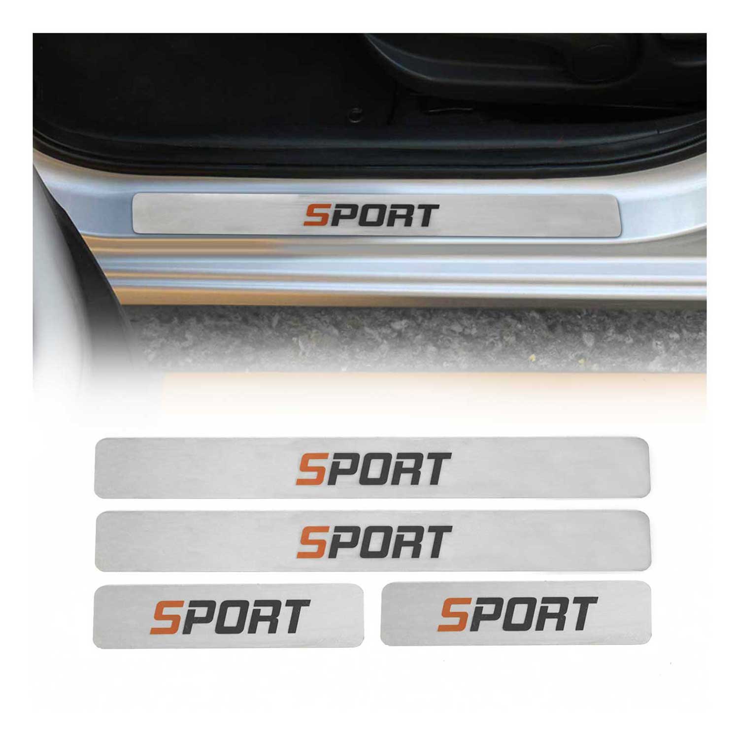 Einstiegsleisten Türschweller Sport für Ford Kuga 2019-2025 Edelstahl Silber 4x