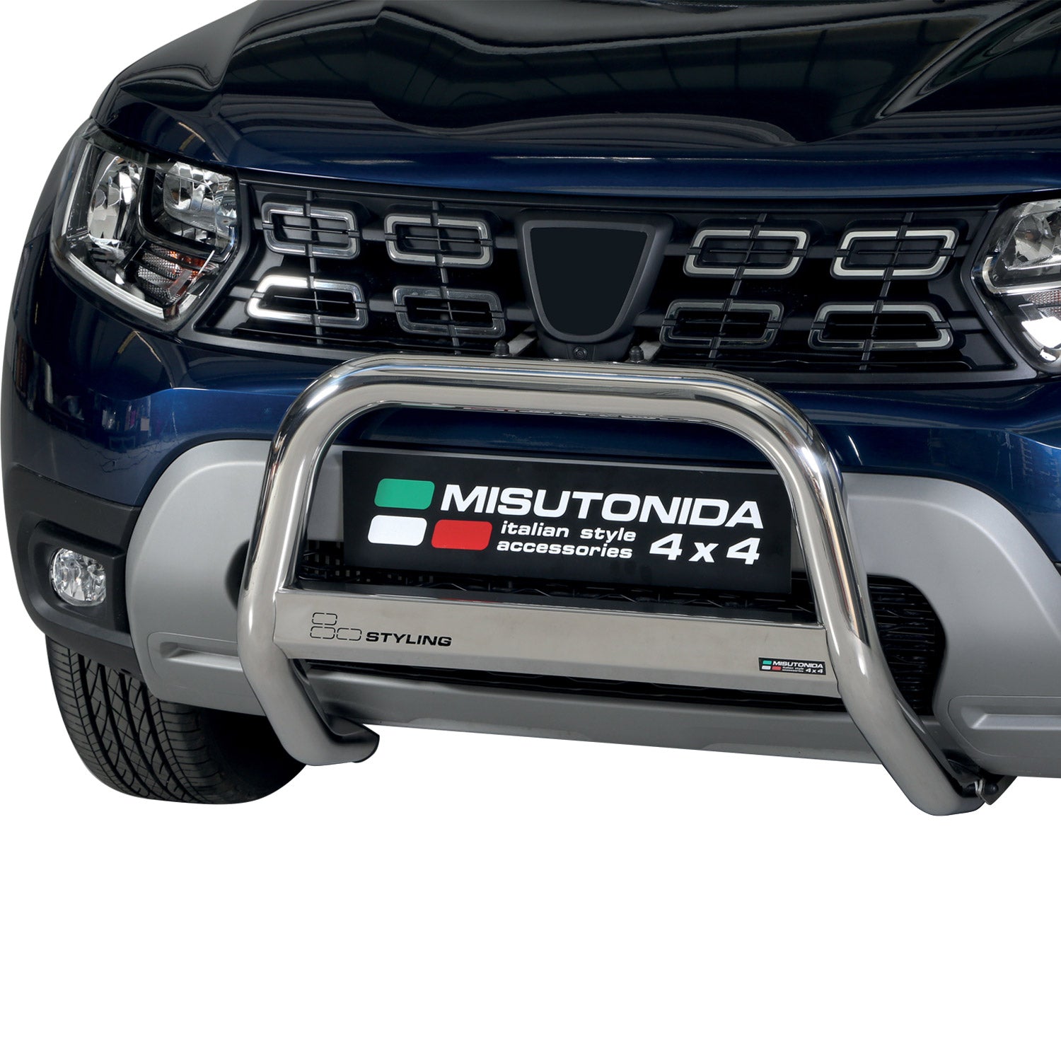 Frontbügel Frontschutzbügel für Dacia Duster 2021-2026 ø63mm Stahl Silber Schutz