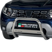 Frontbügel Frontschutzbügel für Dacia Duster 2021-2026 ø63mm Stahl Silber Schutz