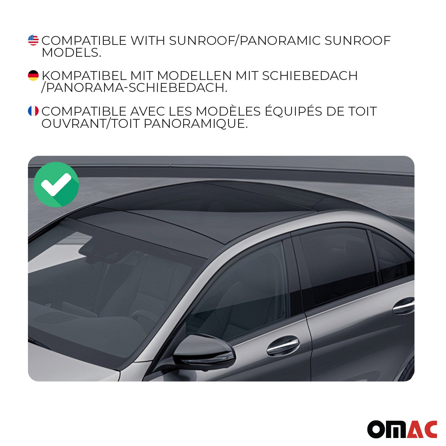 Dachträger Grundtäger für Mercedes C Klasse W204 Limo 2007-2014 75kg Alu Schwarz