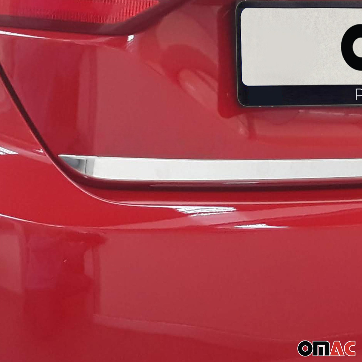 Kofferraumleiste Heckleiste für Ford Fiesta 2017-2021 Untere Edelstahl Chrom