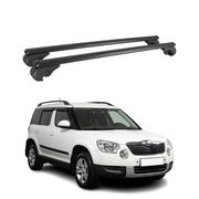 Dachträger für Skoda Yeti 2009-2017 Gepäckträger Grundträger Alu Schwarz 2x