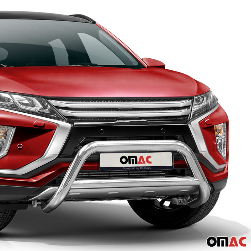 Frontbügel Frontschutzbügel fürsubishi Eclipse Cross 2017-2022 ABE Stahl Silber