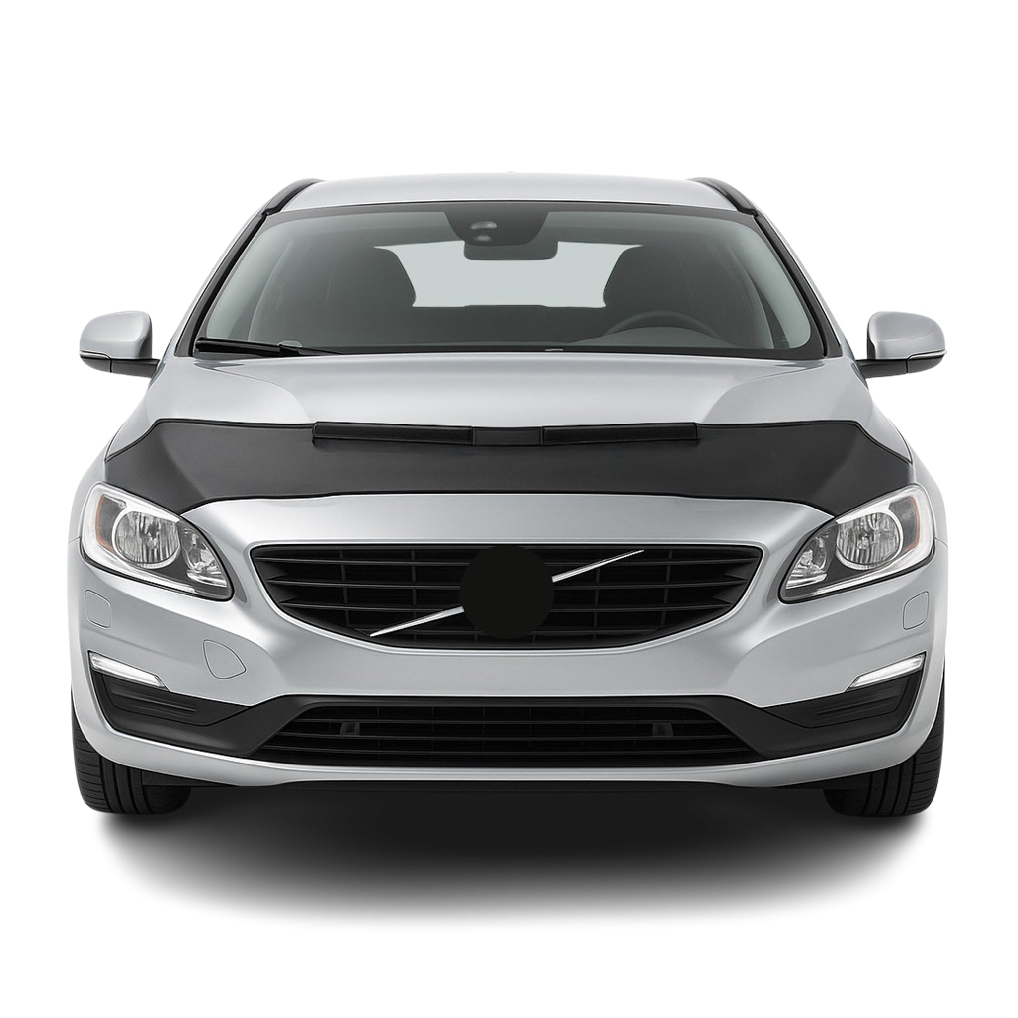Haubenbra Steinschlagschutz Bonnet Bra für Volvo V60 2013-2018 Schwarz Halb