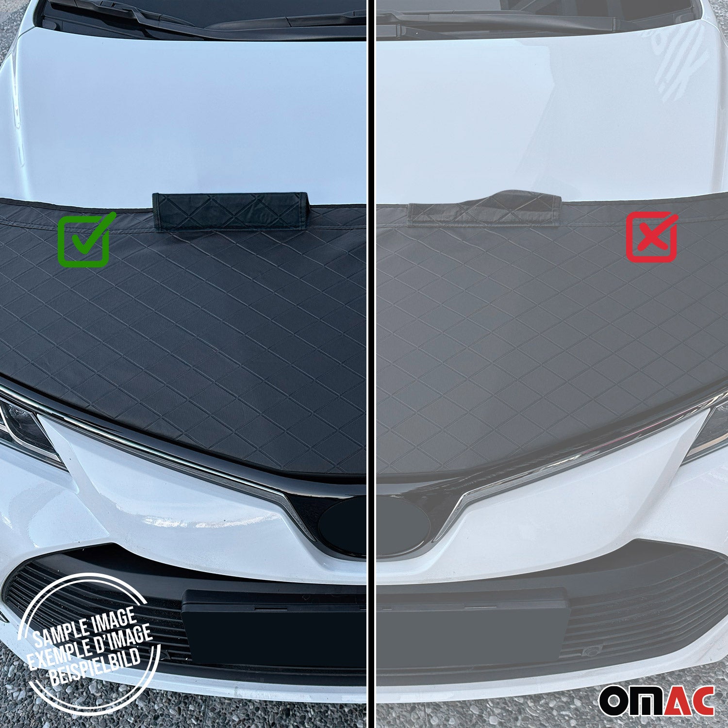 Bonnet Bra Haubenbra Steinschlagschutz für Ford Ranger II 2009-2012 Halb Schwarz