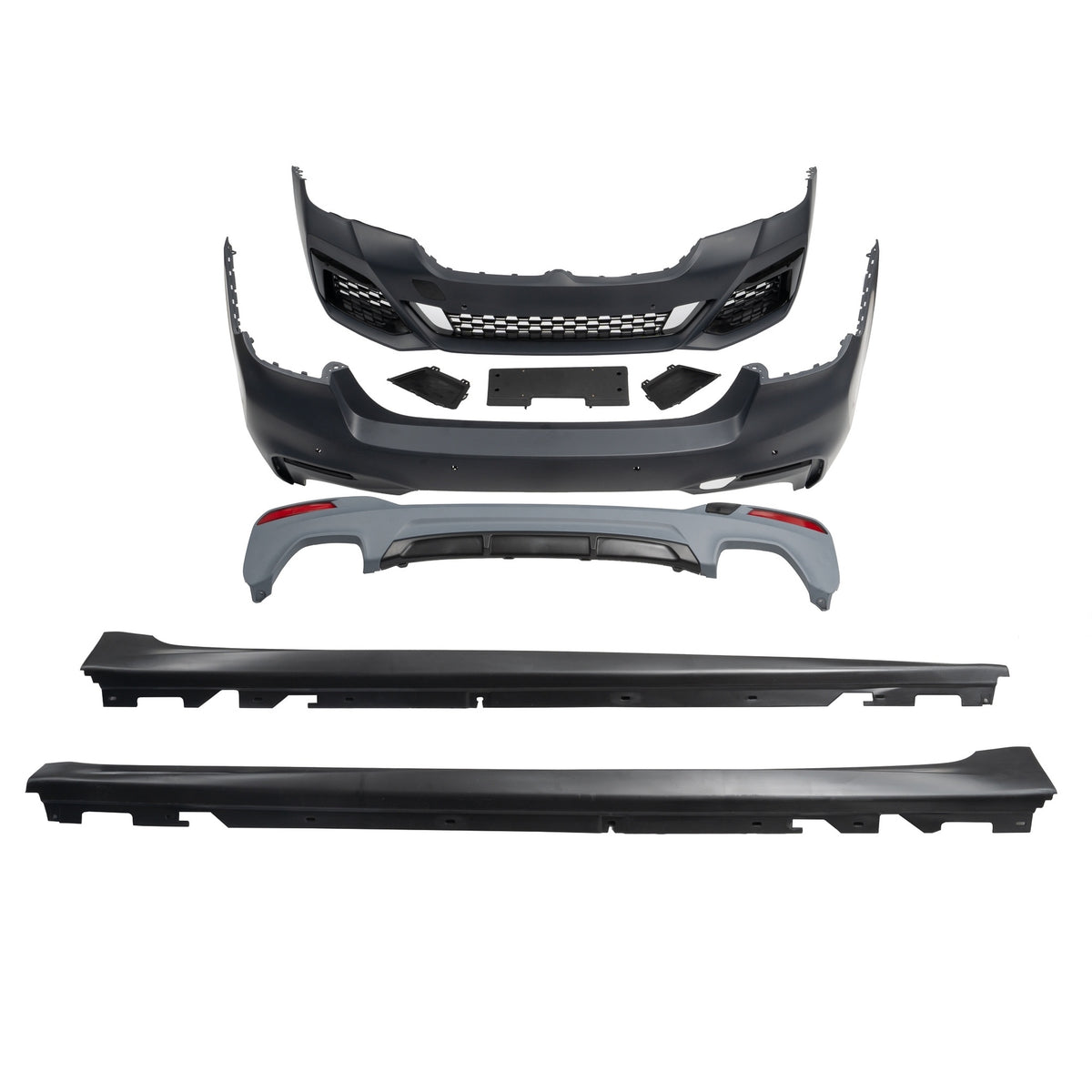 JOM Stoßstangen Kit & Seitenschweller für BMW 5er G30 LCI 2020- PDC Polypropylen
