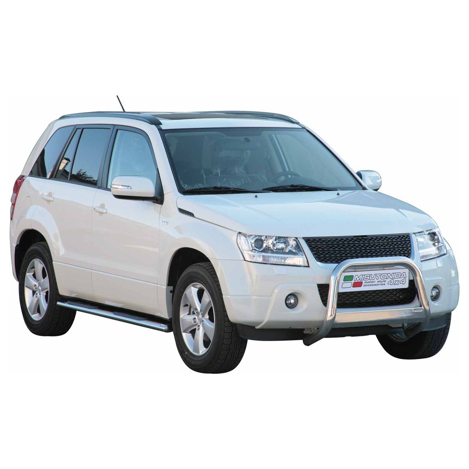 Frontbügel Frontschutzbügel für Suzuki Grand Vitara 2009-2011 ø63mm Stahl Silber