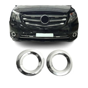 Nebelscheinwerfer Rahmen Chrom für Mercedes Vito W447 2014-2019 Edelstahl 2x