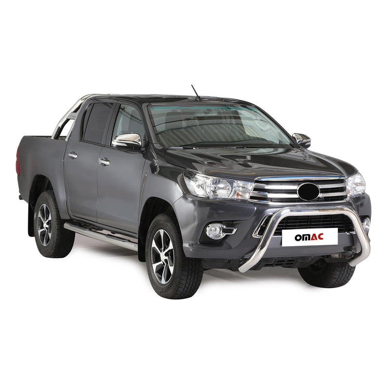 Frontbügel Frontschutzbügel für Toyota Hilux 2016-2018 ø76mm Stahl Silber Schutz