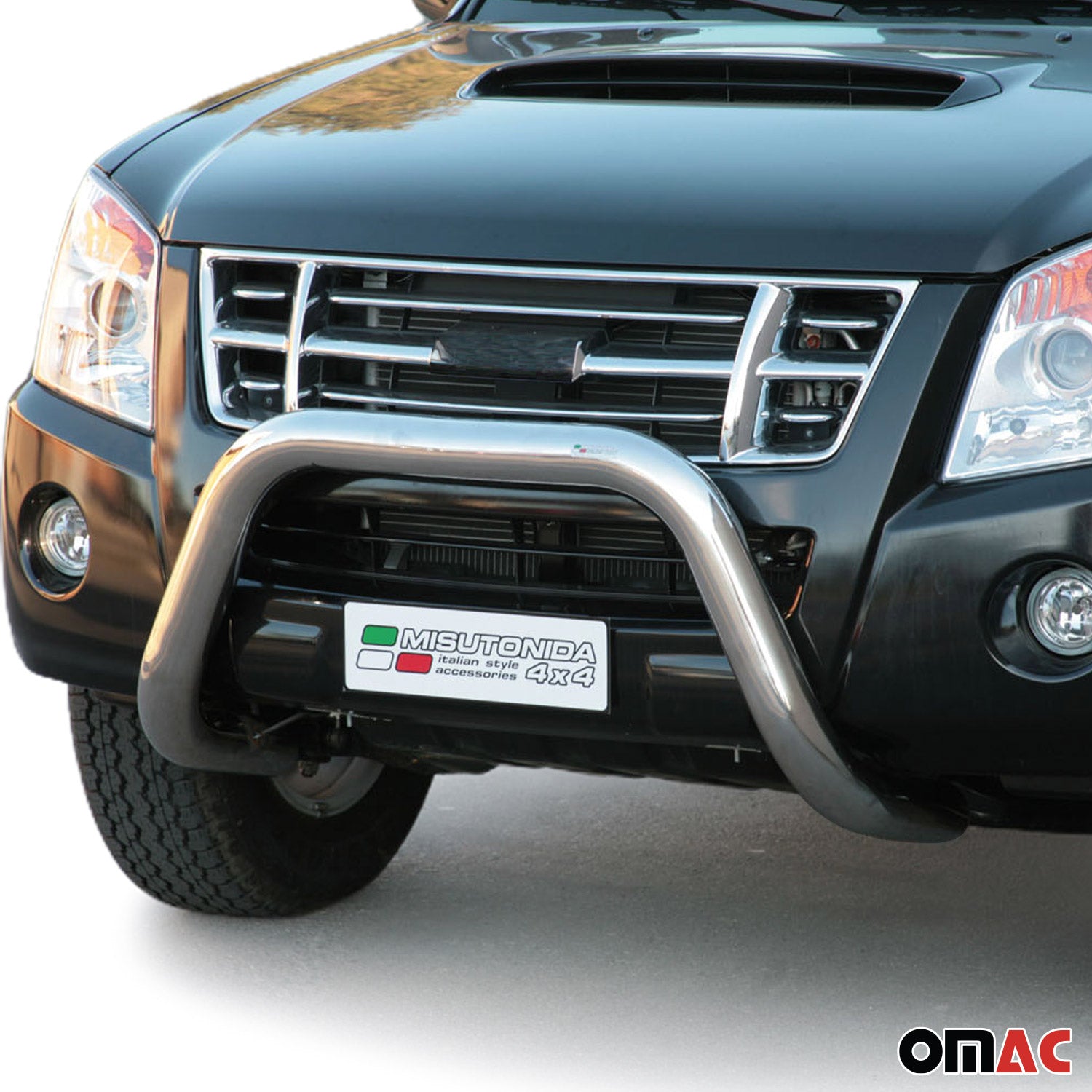 Frontbügel Frontschutzbügel für Isuzu D-Max 2006-2012 ø76mm Stahl Silber Schutz