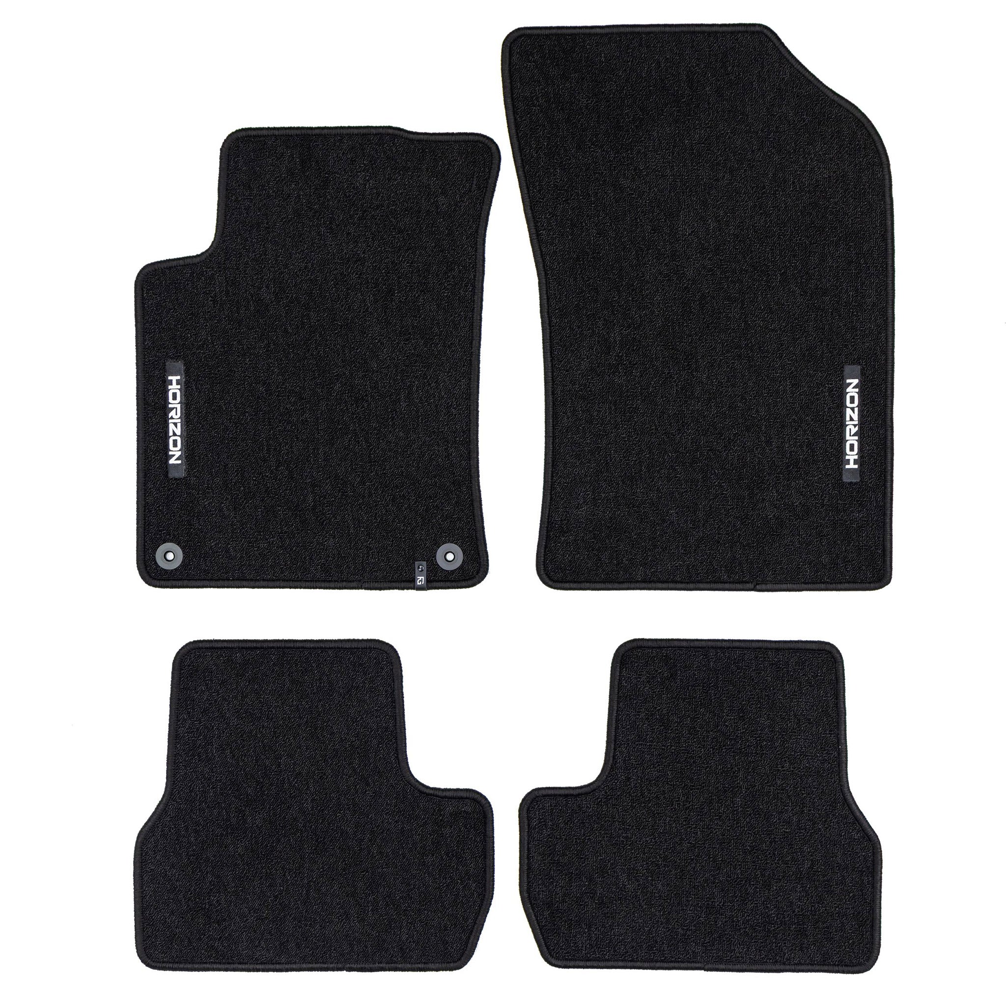 Velours Fußmatten für Citroen DS3 2014-16 FL Autoteppich Automatten Schwarz 4tlg