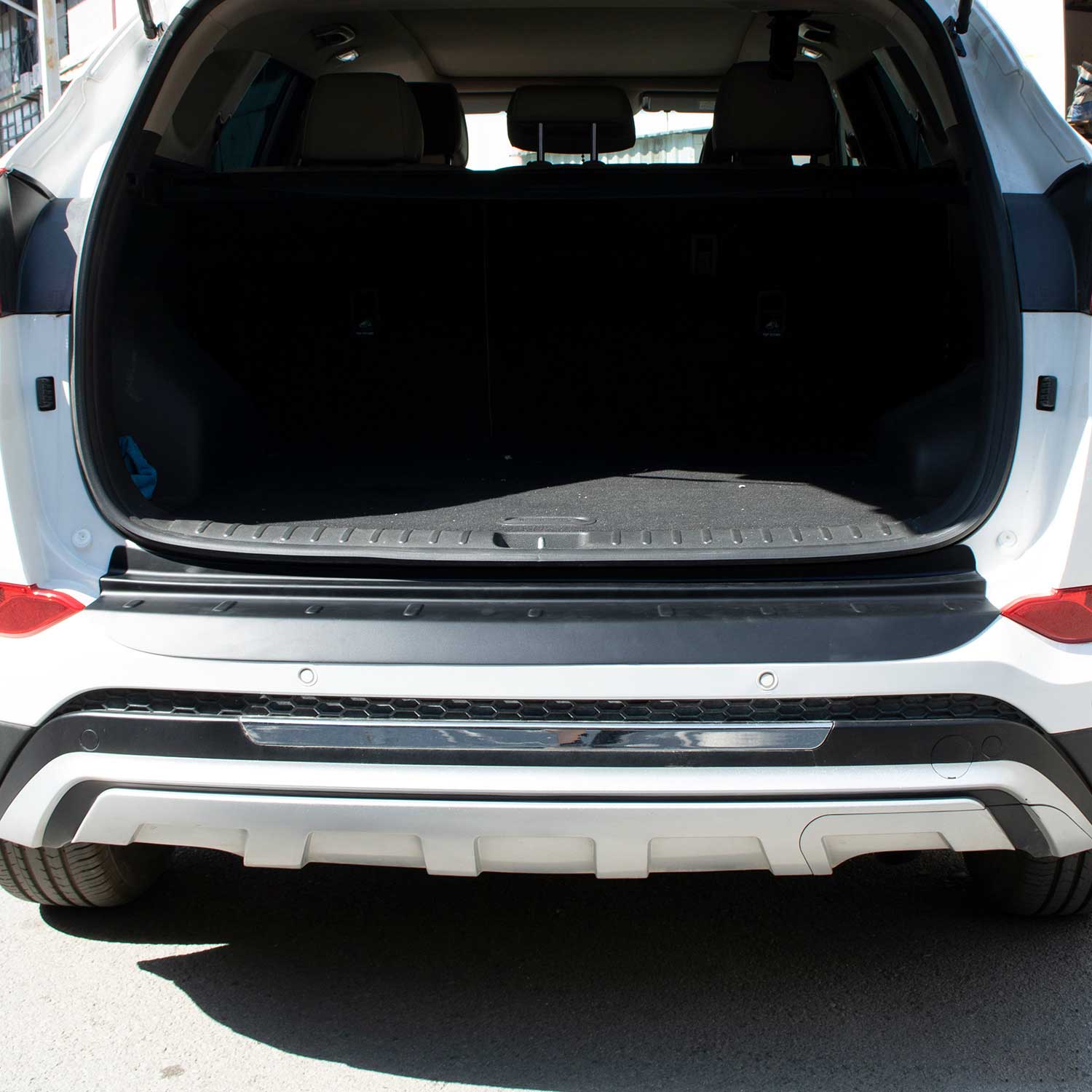 Ladekantenschutz Stoßstange für Hyundai Tucson III 2016-18 Pre-FL Acryl schwarz