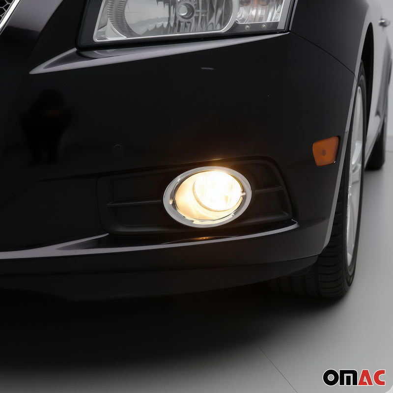 Nebelscheinwerfer Rahmen Umrandung für Chevrolet Cruze 2008-2016 Chrom ABS 2x