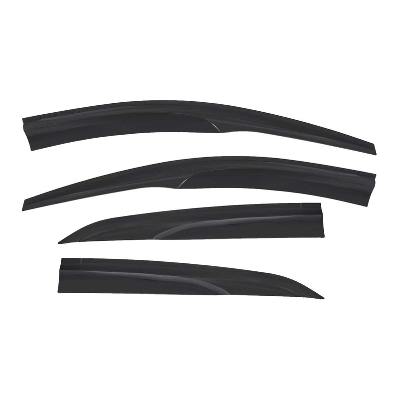 4x Windabweiser Regenabweiser für Toyota Corolla 2013-2019 Acryl Dunkel