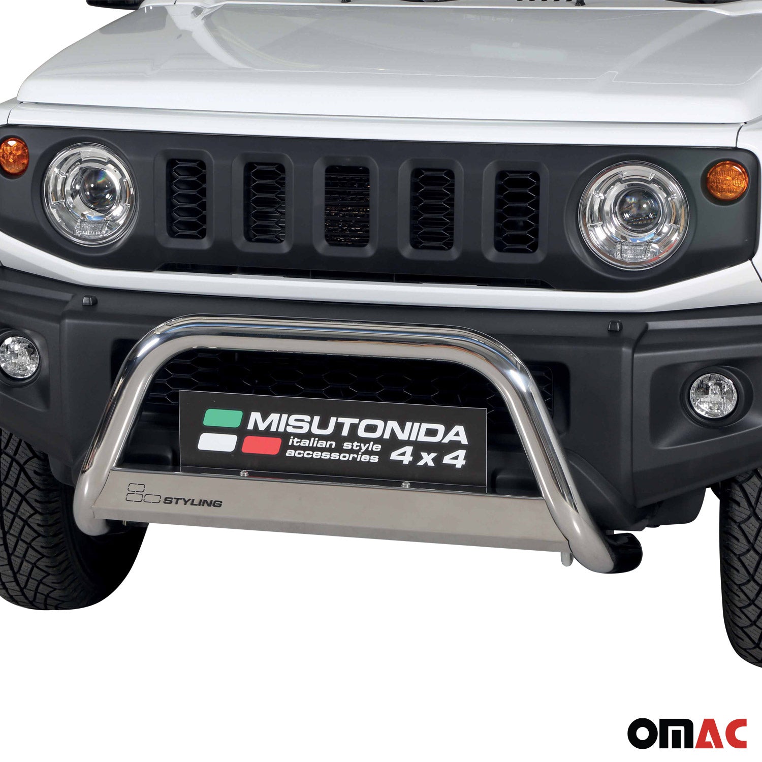 Frontbügel Frontschutzbügel für Suzuki Jimny 2018-2026 ø63mm Stahl Silber Schutz