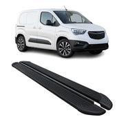 Seitenschweller Trittbretter Schweller für Opel Combo L1 2019-2026 Alu Schwarz