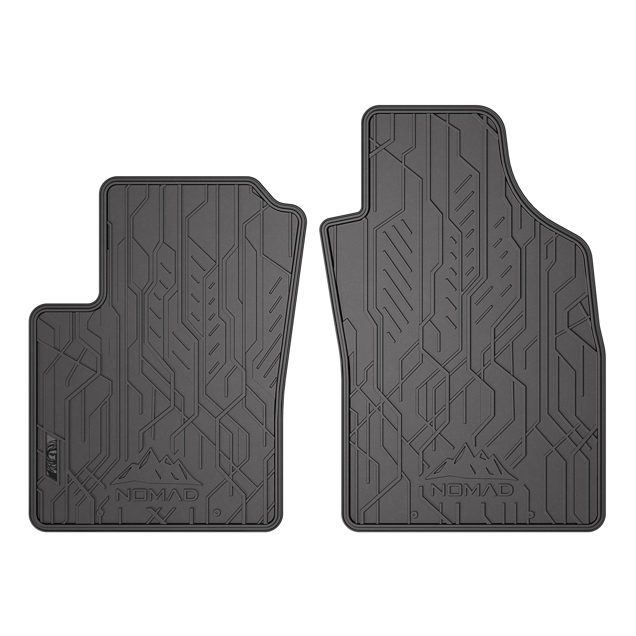 Fußmatten Gummimatten Automatten für Fiat Panda II 2003-2012 Gummi Schwarz 2tlg