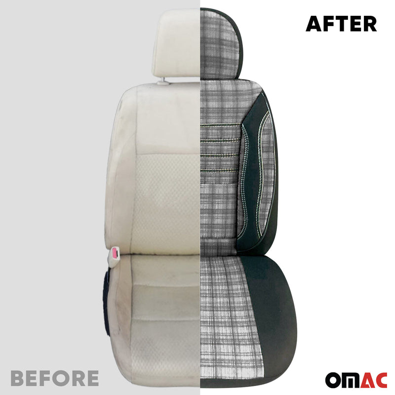 Protective covers seat covers for Mercedes A Class B Class Gray Black 2 Seat Front