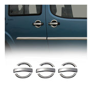 Chrom Türgriff Blende für Fiat Doblo 2000-2010 3-Tür Edelstahl 9x