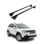 Dachträger Grundträger für Chevrolet Captiva 2006-2018 Stahl Schwarz 2tlg