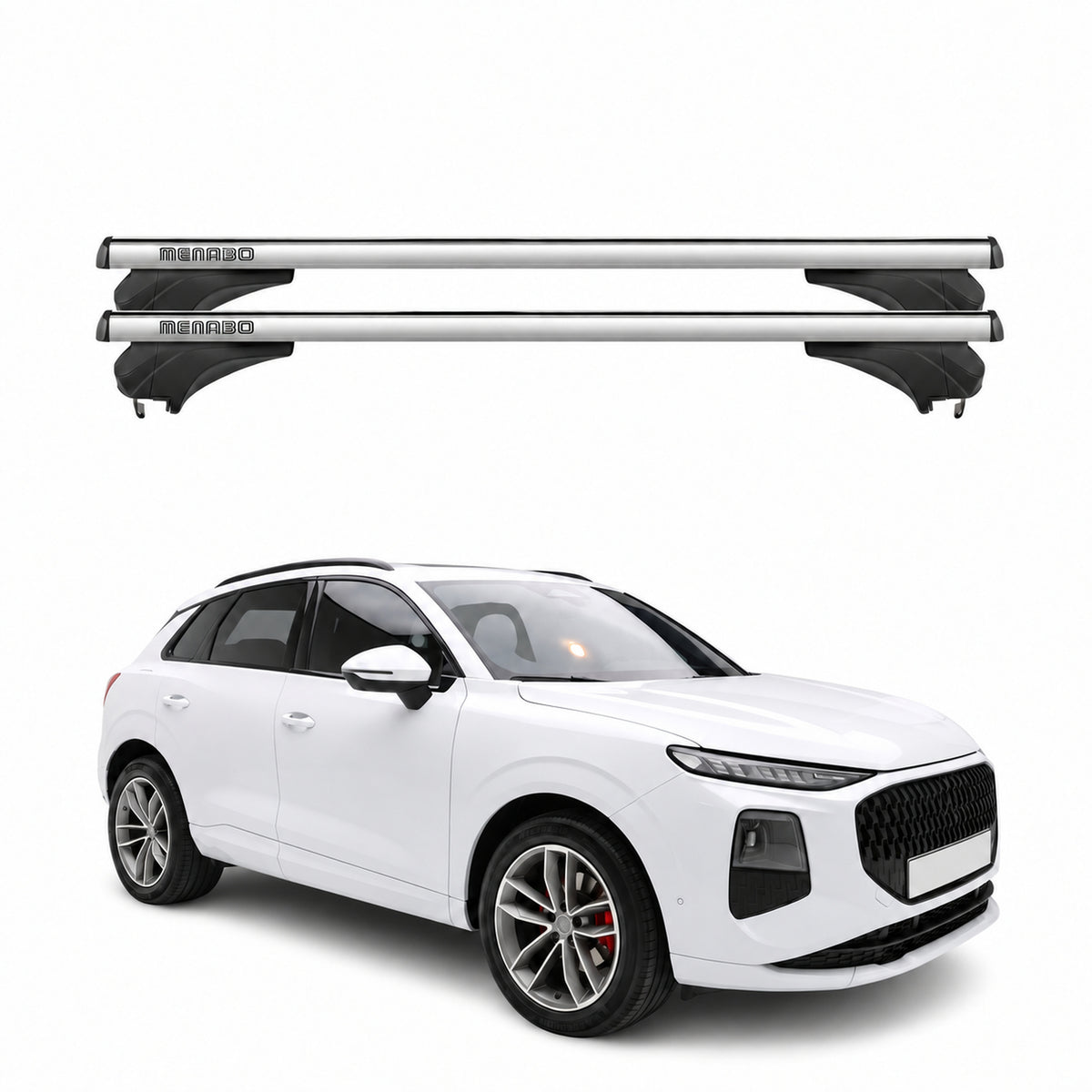 Menabo Dachträger für Audi Q3 III FJ 2025-2026 Aluminium Silber 2 Stück