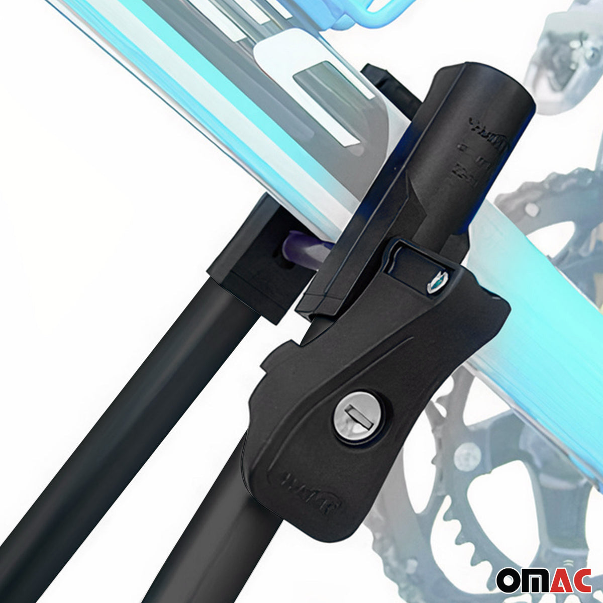 Fahrradträger Dachfahrradträger bis 17kg Aluminium Schwarz Fahrradhalter 3tlg