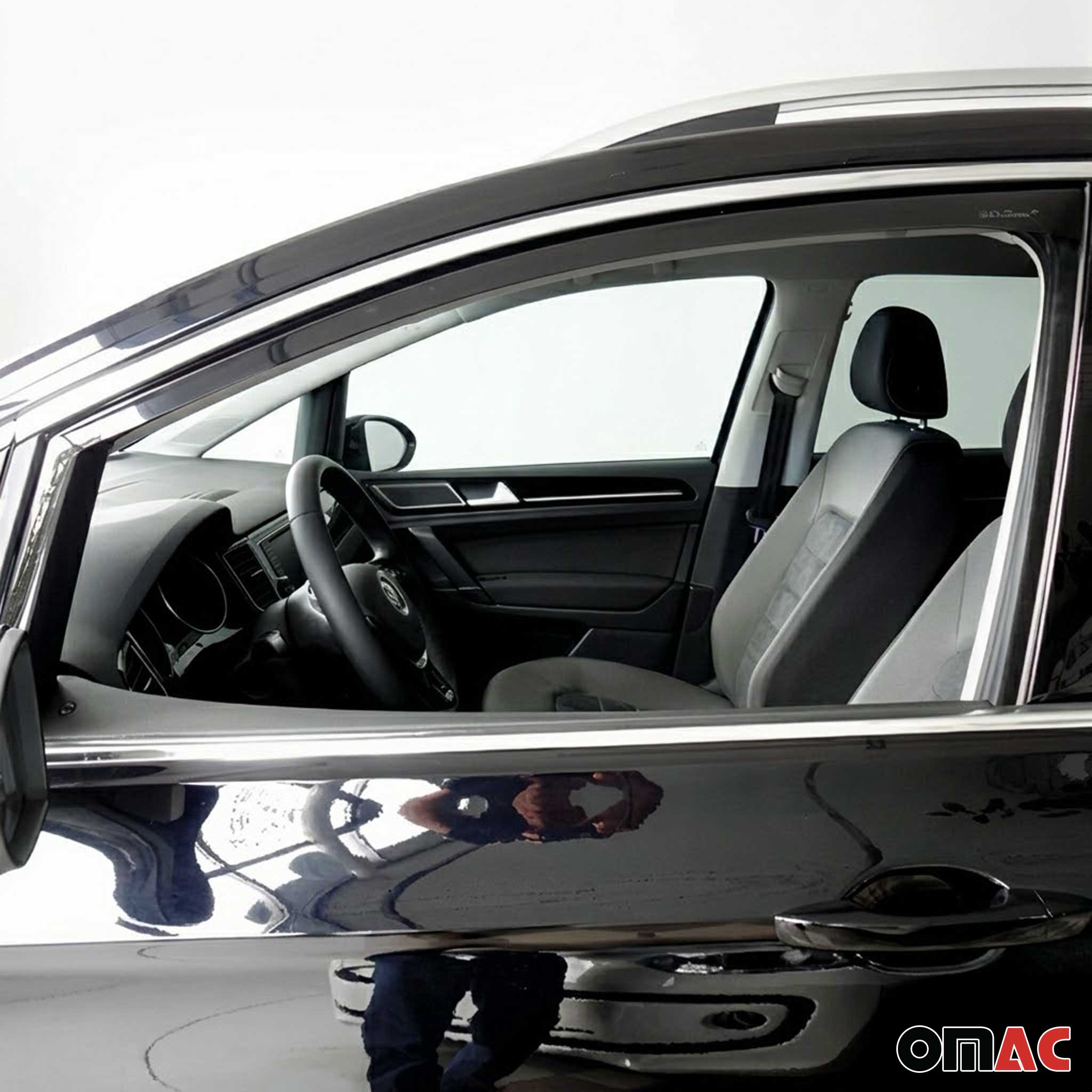Windabweiser Regenabweiser für VW Golf mk7 Variant 2014-2020 Dunkel Acryl 2tlg