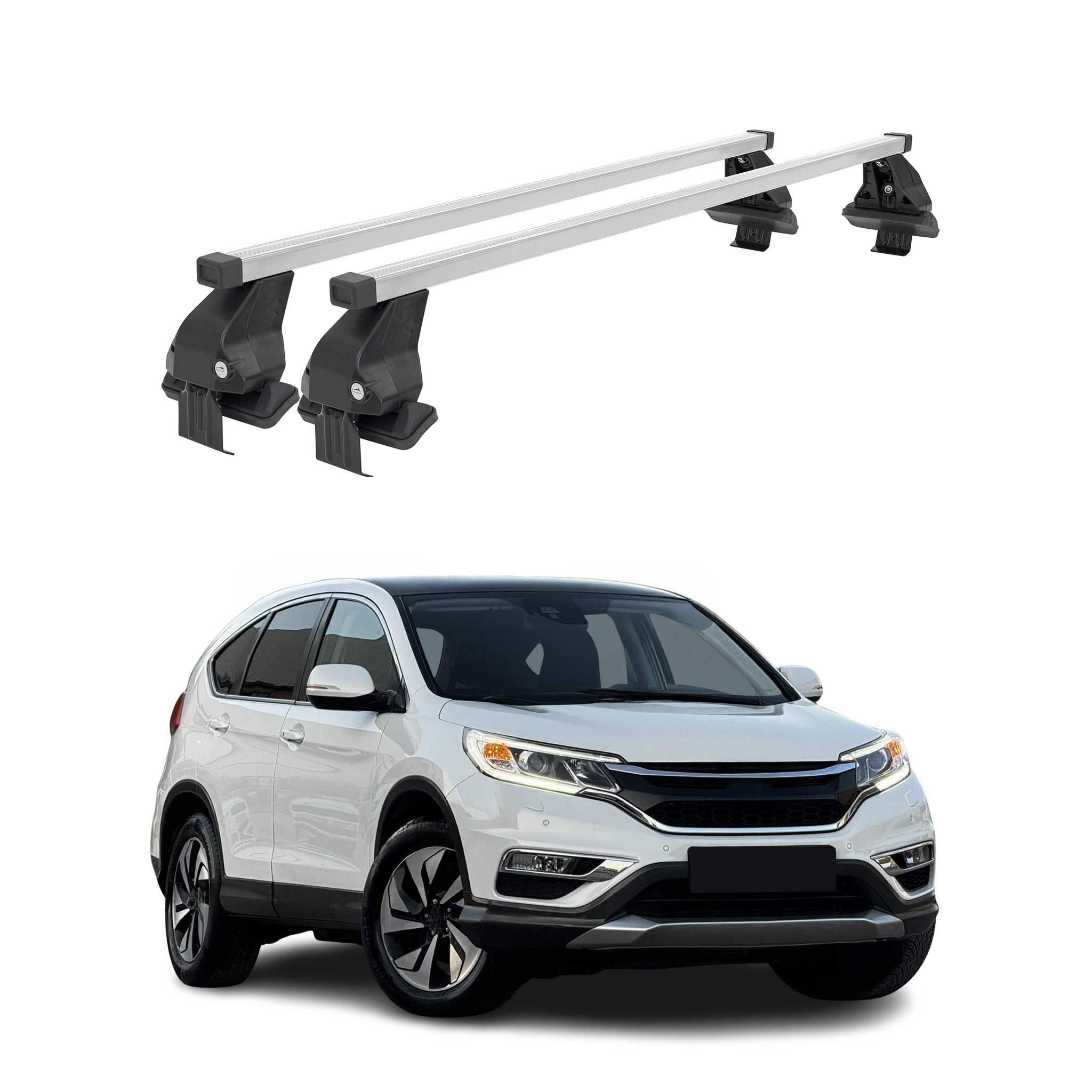 Menabo Dachträger Grundtäger für Honda CR-V mk3 2006-2012 50kg Stahl Silber 2x
