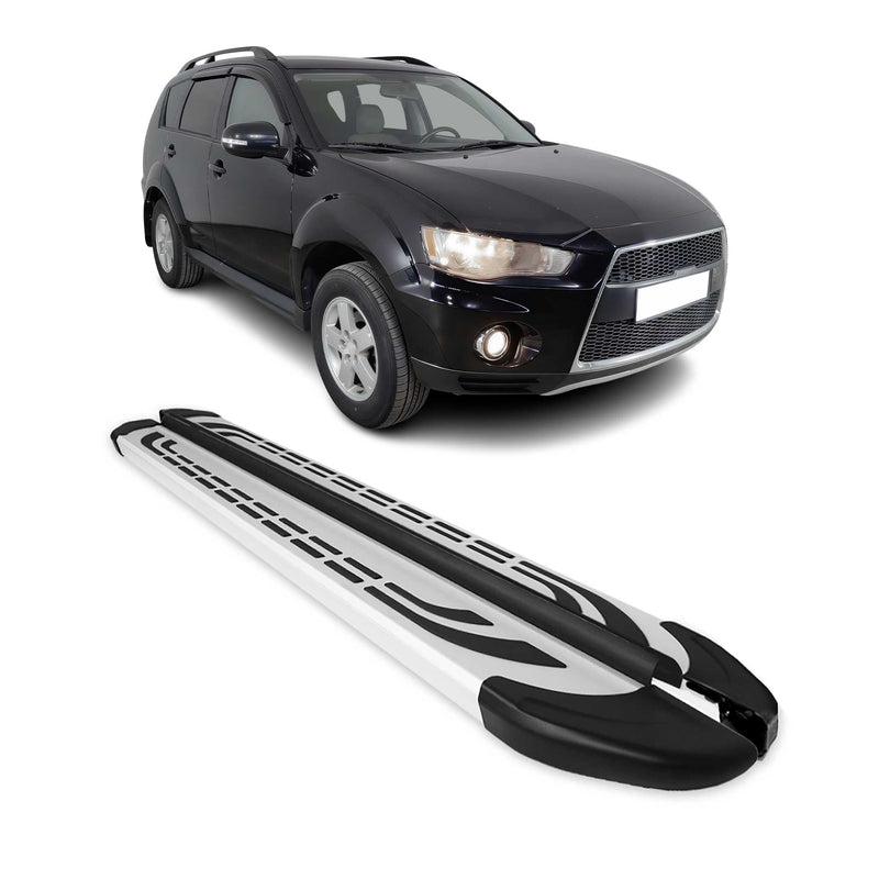 Alu Trittbretter für Mitsubishi Outlander 2006-2012 Schweller Seitenschweller
