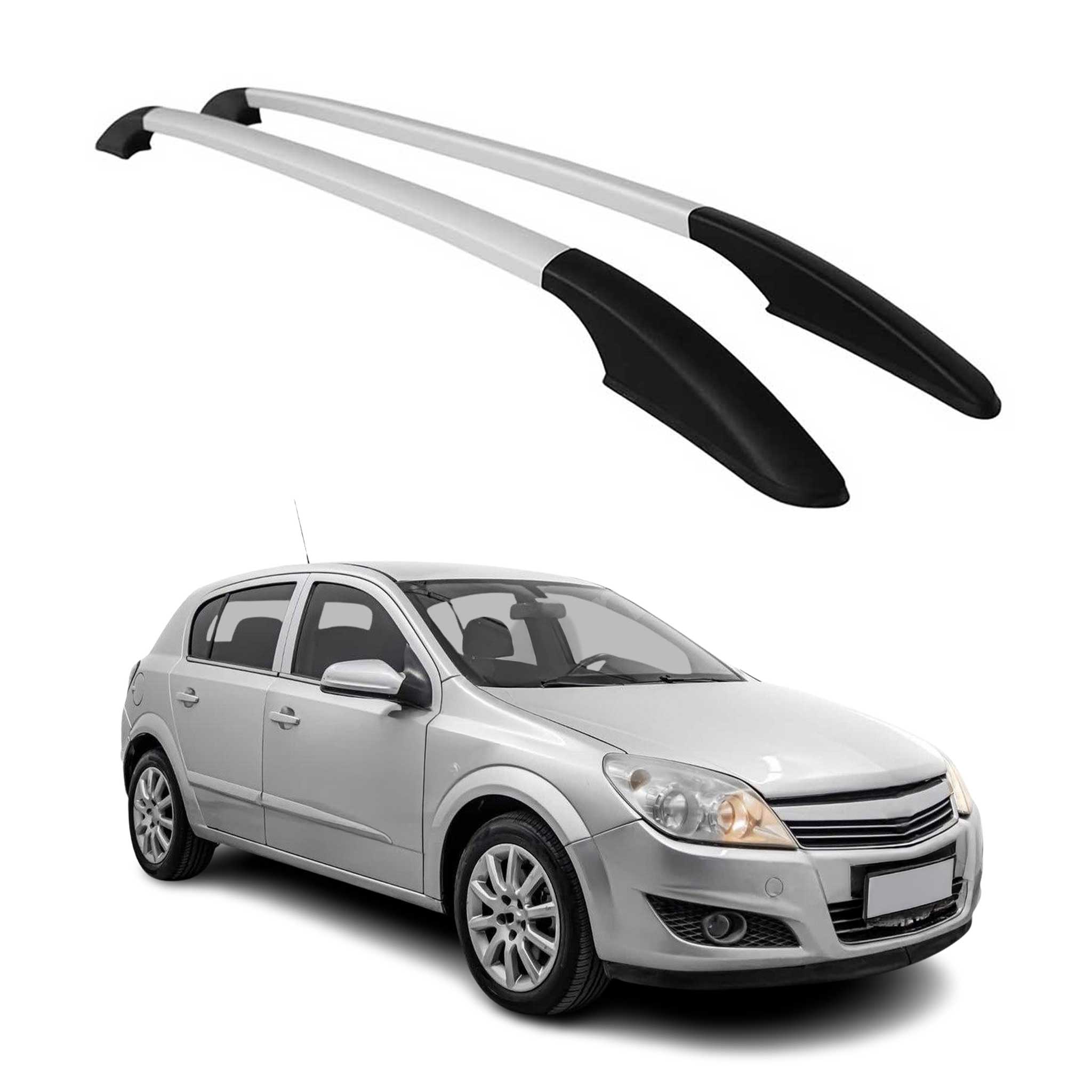 Aluminium Dachreling Relingträger für Opel Astra H 2004-2010 Schrägheck Grau