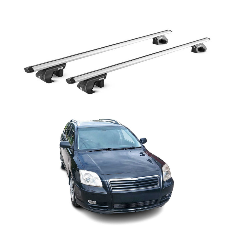 Dachträger für Toyota Avensis mk1 Kombi 1997-2003 5 tür 90kg Alu Silber 2x ABE