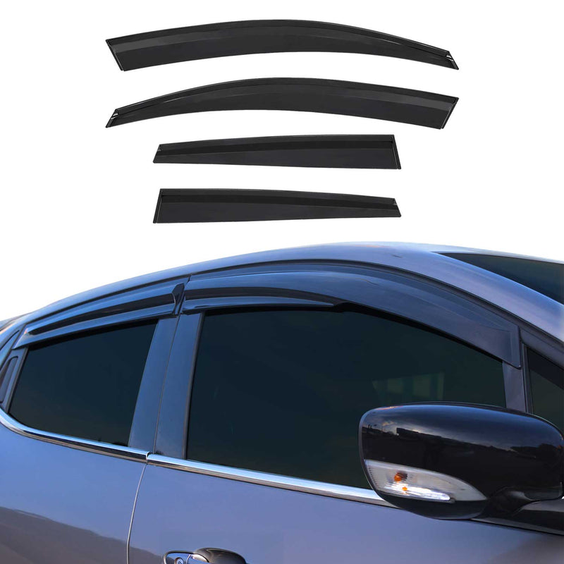 Windabweiser Regenabweiser für Renault Clio 5 2019-2025 Schwarz 4x