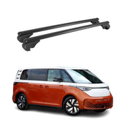 Dachträger Grundtäger für VW ID. BUZZ 2022-2026 75kg Aluminium Schwarz 2 tlg