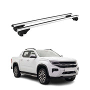 Dachträger Grundträger für VW Amarok II 2023-2026 TÜV Aluminium Silber 2tlg