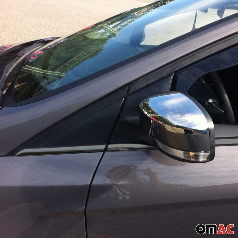 Fensterleisten Zierleisten für Ford Focus 2011-2018 Edelstahl Dunkel 8tlg