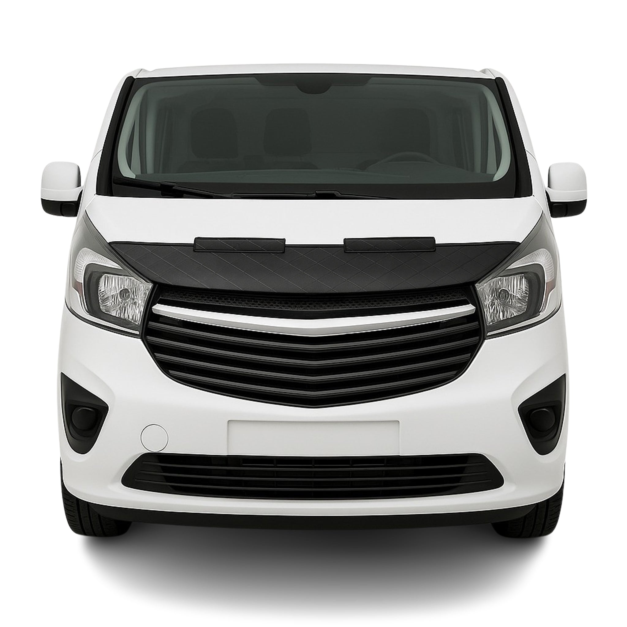 Haubenbra Steinschlagschutz Bonnet Bra für Opel Vivaro B 2014-19 Schwarz Halb