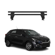 Menabo Dachträger Grundtäger für Suzuki Baleno 2019-2022 FL 50kg Alu Schwarz 2x